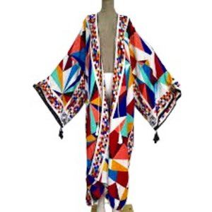 Mosiac Color Block Kimono